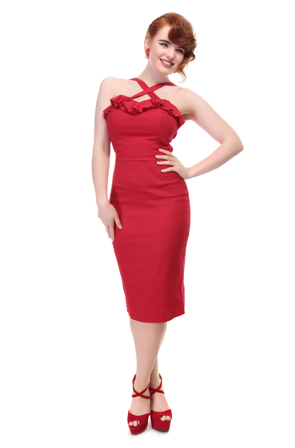 MNDY Dress Red