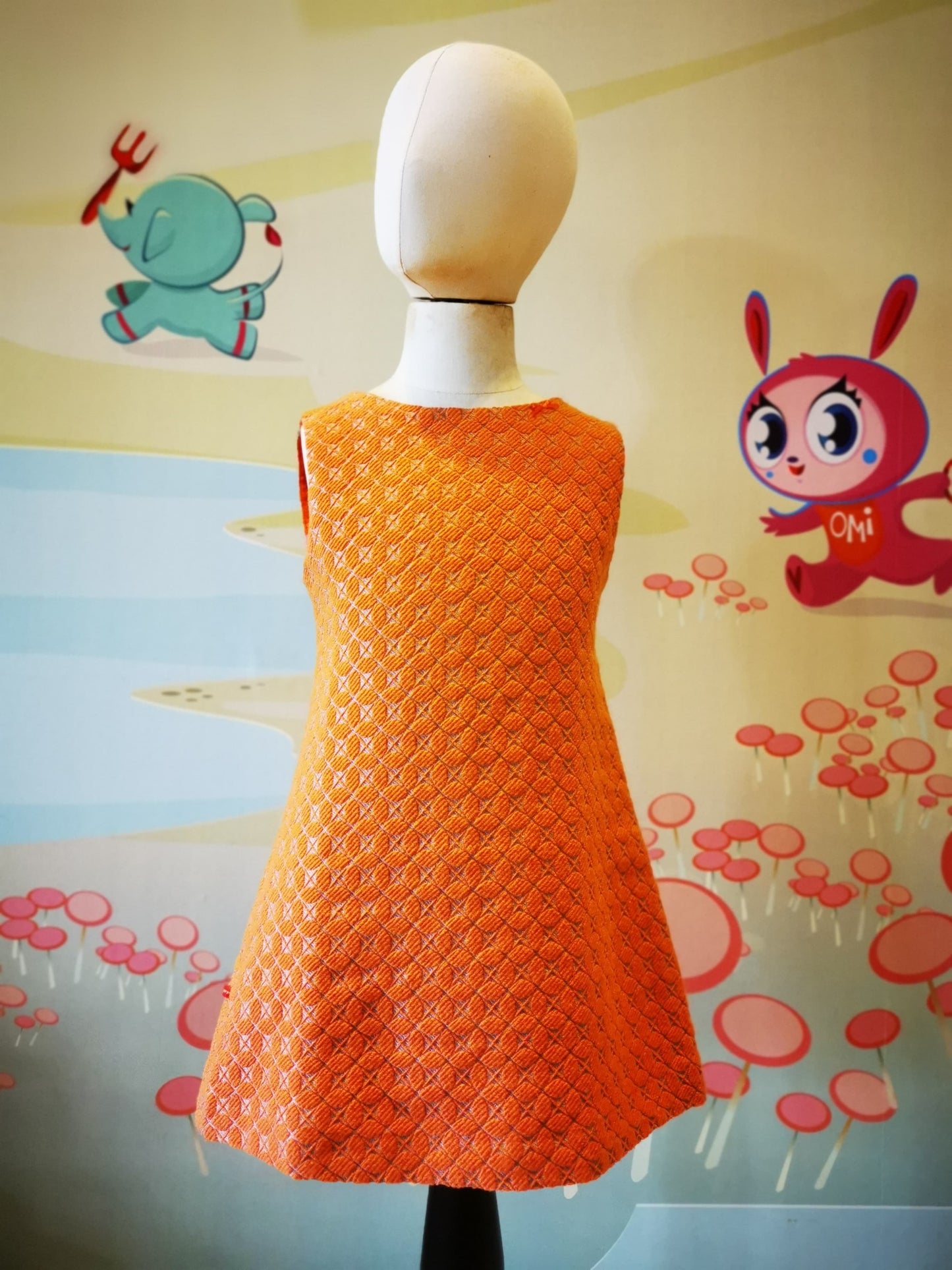 Simple Dress Orange Leaves