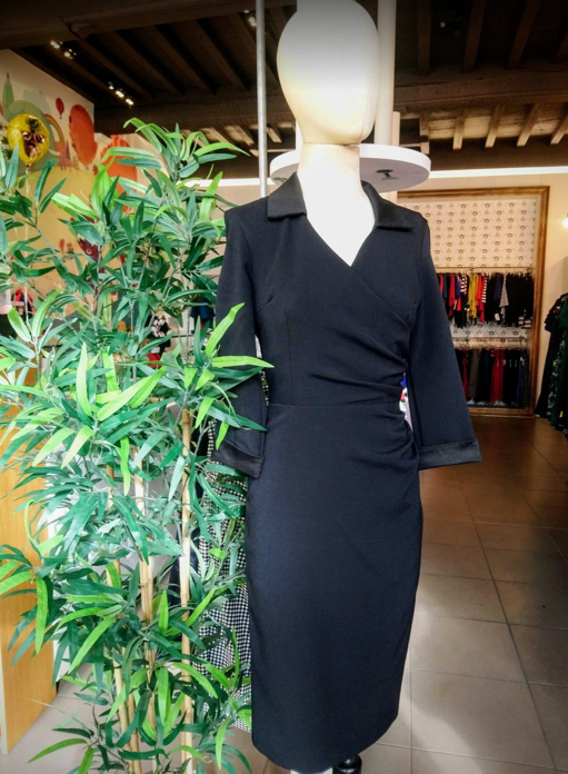 Black Collar Dress