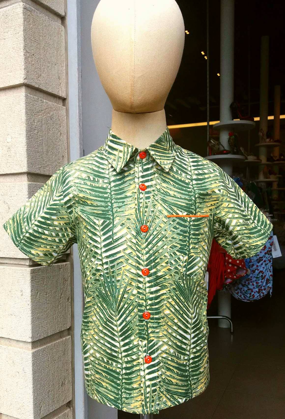 Hawaï Green Leaf Shirt