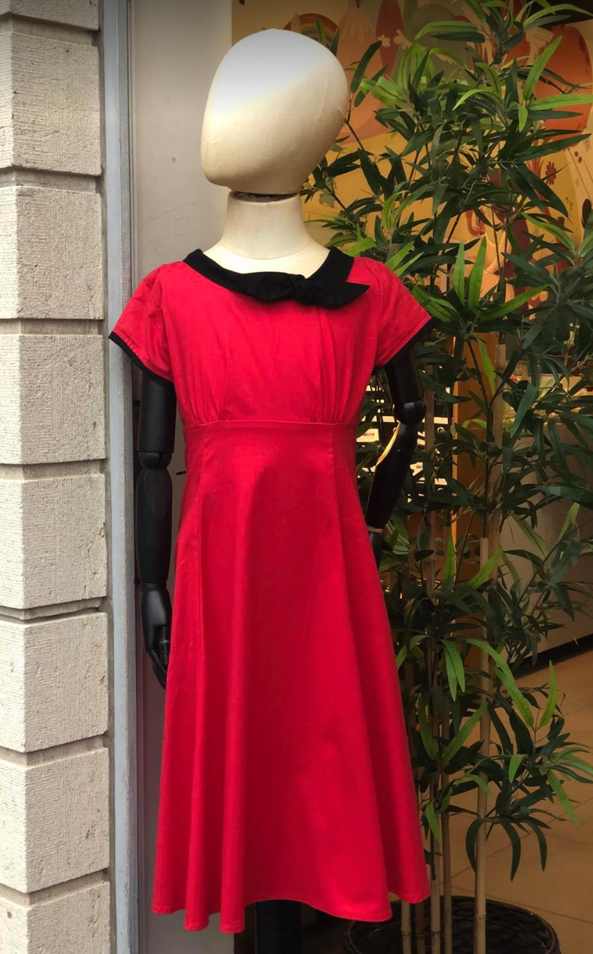 Beverly Red/ Black Bow