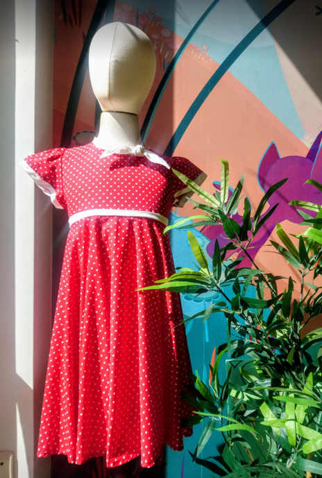 Beverly Todler Red Polka