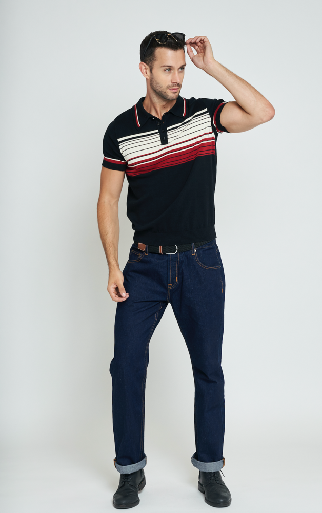 Peru Striped Polo