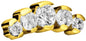 Titanium screw-in attachment with external thread 5 SETTED CRYSTALS