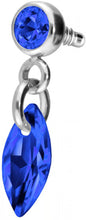 Titanium screw-in attachment with external thread CRYSTAL OVAL