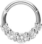 Surgical steel segment ring clicker CHAIN DESIGN