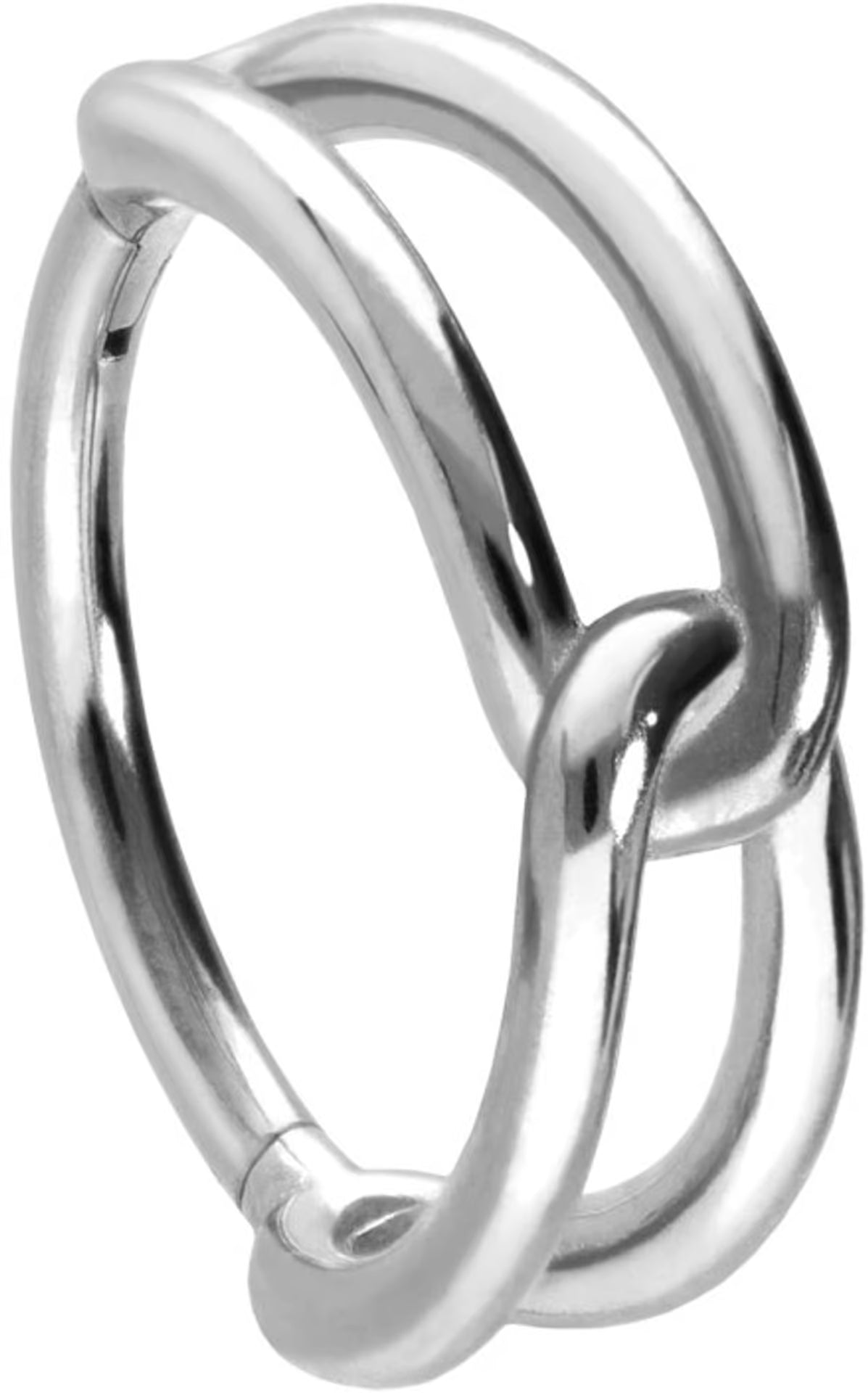 Surgical steel segment ring clicker KNOT