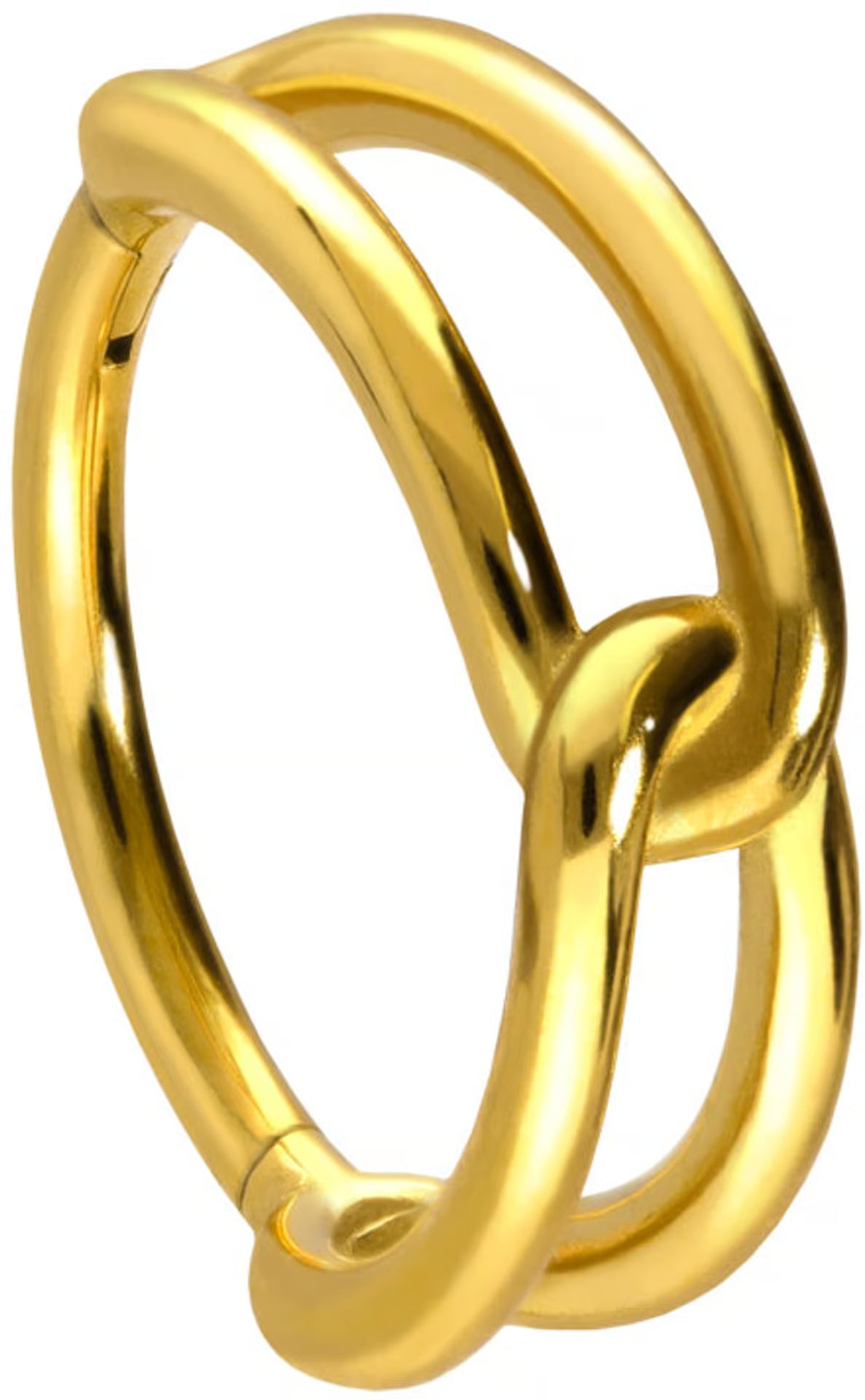 Surgical steel segment ring clicker KNOT