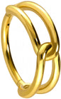 Surgical steel segment ring clicker KNOT