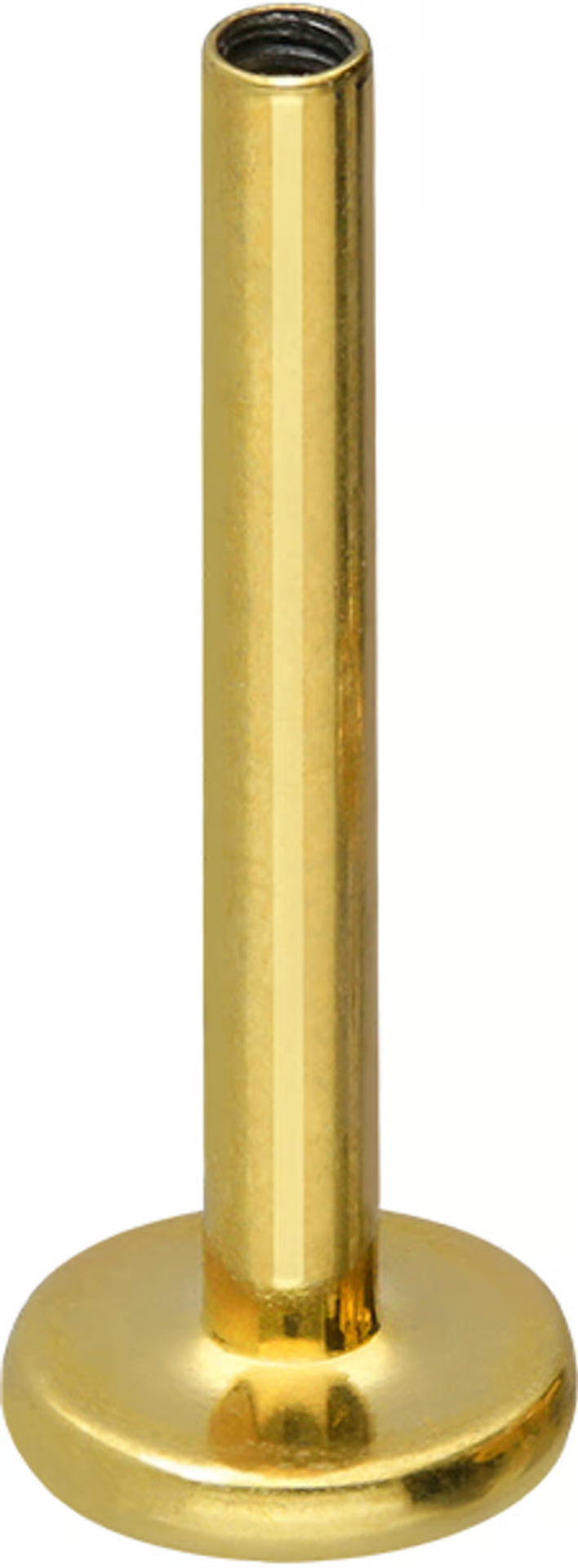 Titanium labret with internal thread without ball
