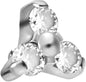 Titanium screw-in attachment with external thread CRYSTAL FLOWER