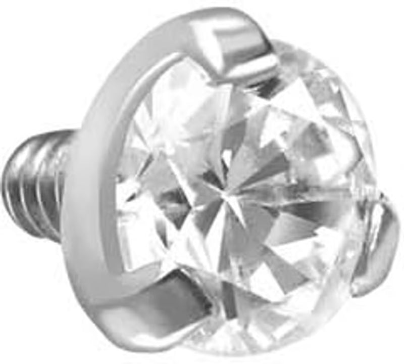 Titanium screw-in attachment with external thread SETTED KRISTALL