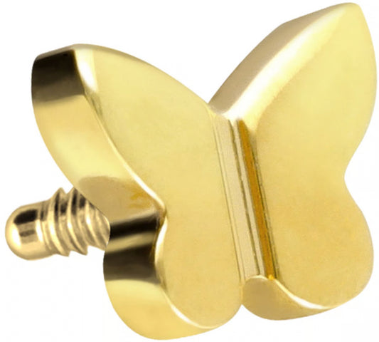 Titanium screw-in attachment with external thread BUTTERFLY