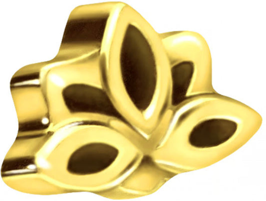 Titanium crew-in attachment with external thread LOTUS BLOSSOM