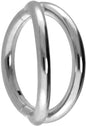 Titanium segment ring clicker 2 RINGS