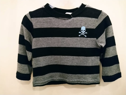 Grey Striped Skull Sleeves