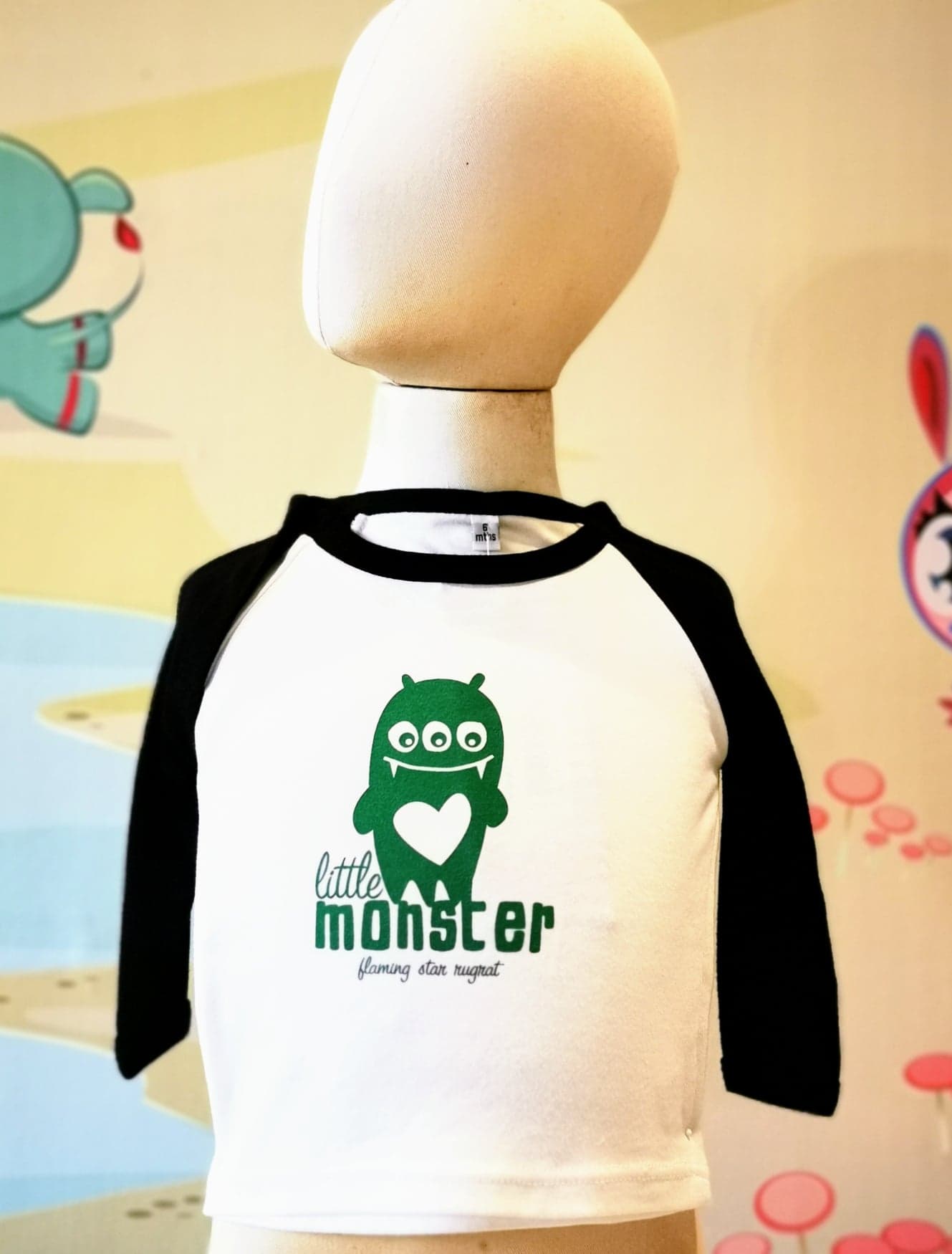 Green Little Monster WHT