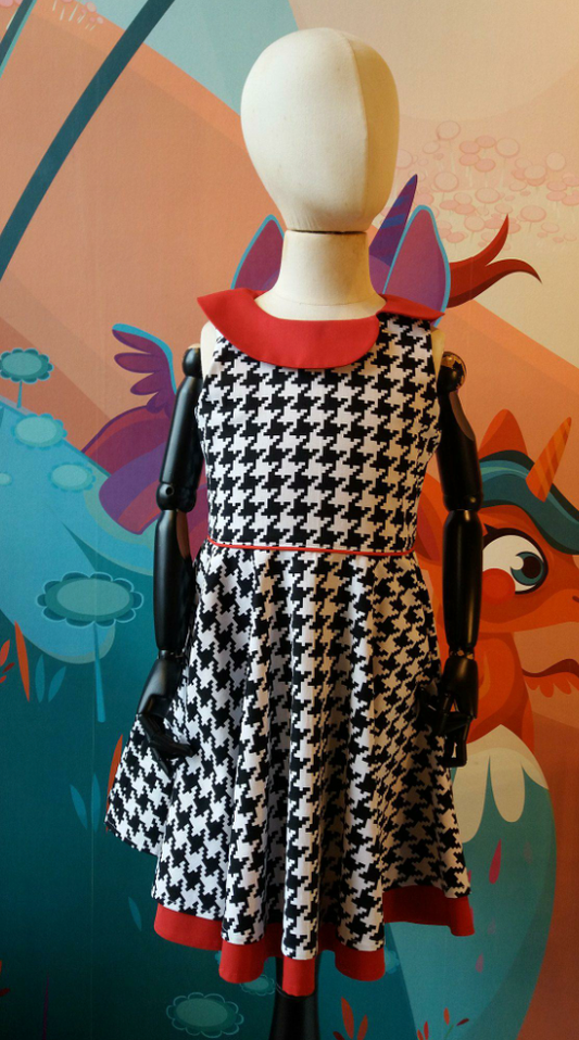 Black Herringbone Kids